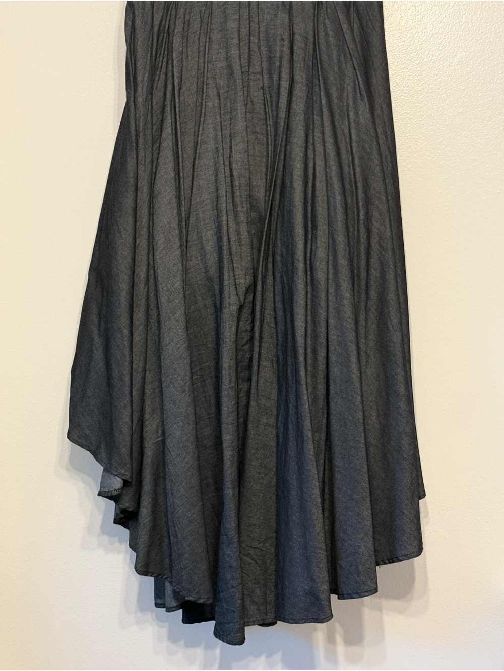 Garcia - High-Low Black Women's Skirt with Waist Tie